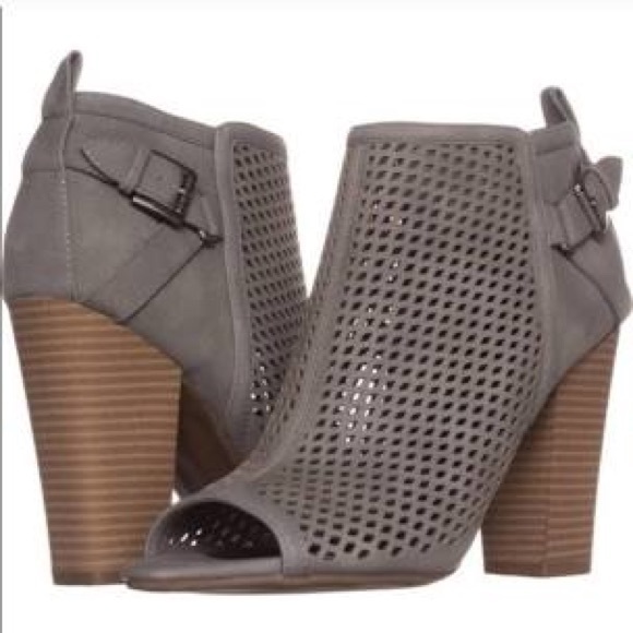 G by Guess Shoes - G by Guess • Jersey Peep Toe Ankle Booties • 8.5